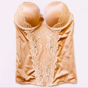 Cassandra Floral Stretch Lace Bustier Push-up Bra